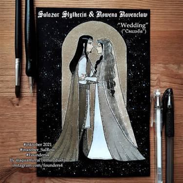 Salazar Slytherin and Rowena Ravenclaw. Romance. by Aquamirral on DeviantArt