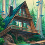 Triangular house