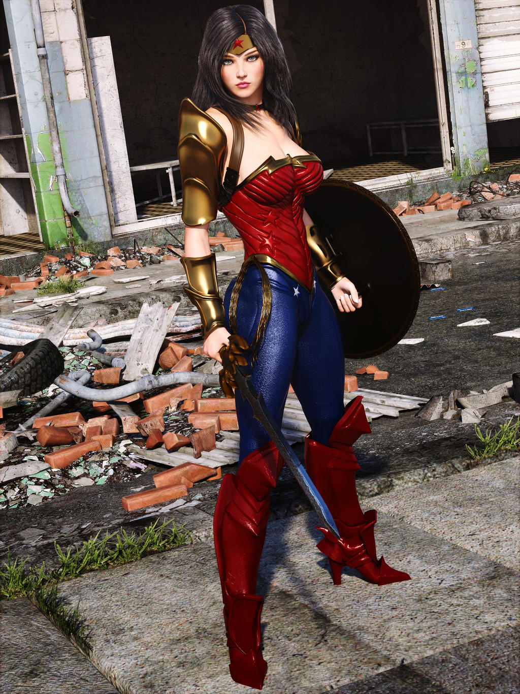 Dc Trinity Wonder Woman By Le Arc 7thheaven On Deviantart