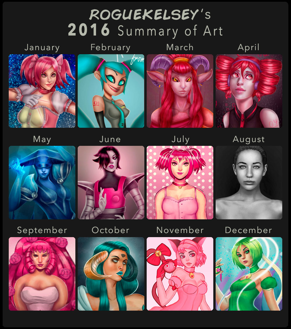 Roguekelsey's 2016 Summary of Art