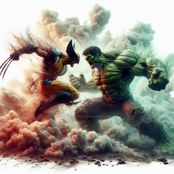 Wolverine Fight Hulk. Who Wins? 