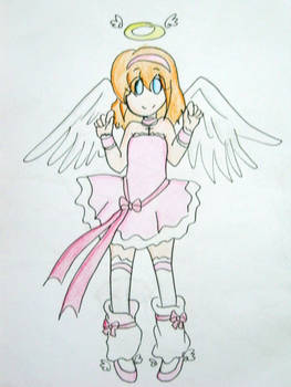 Tomo's angel outffit