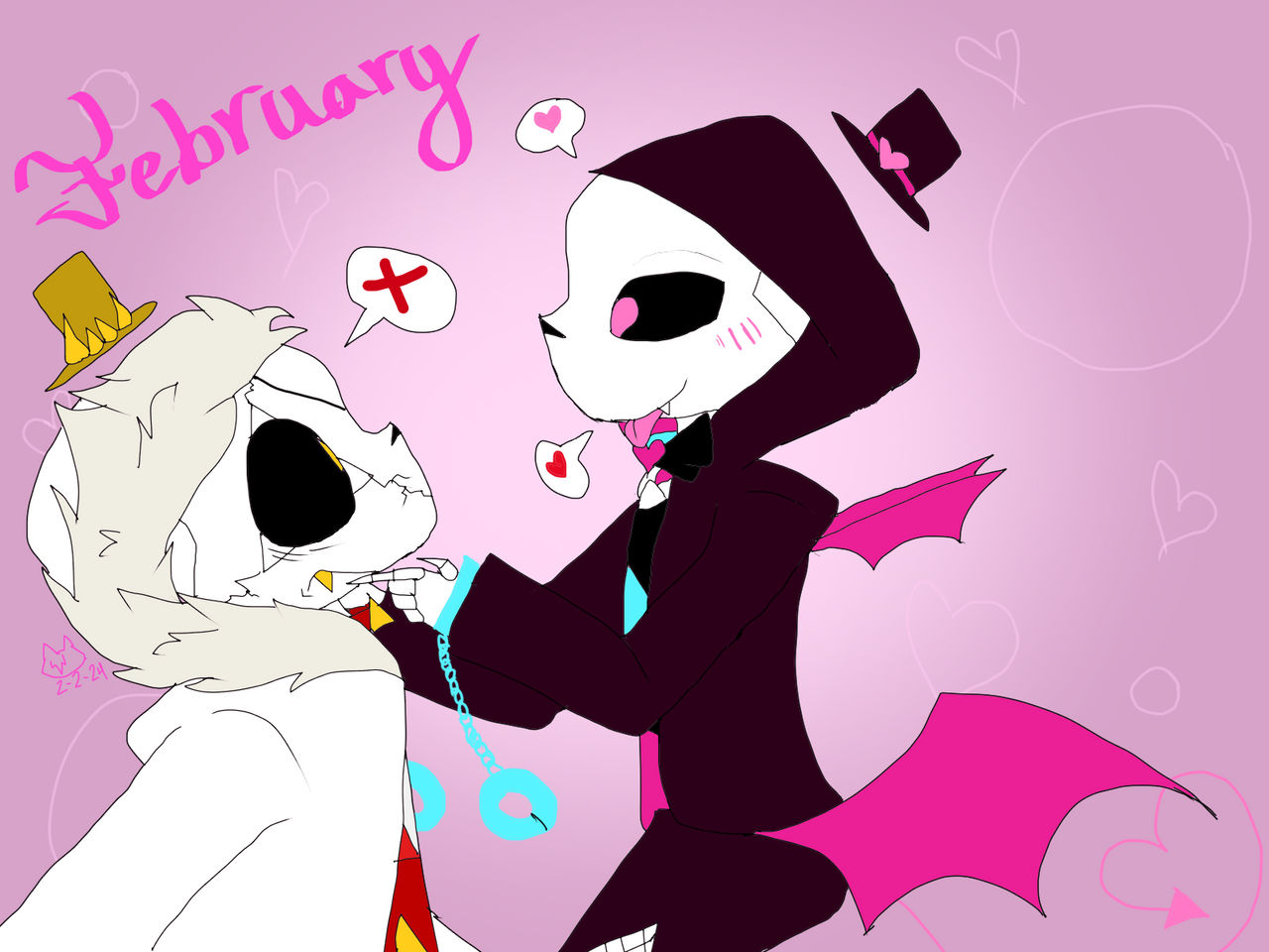 2024 Character Calendar February - SW and Decipher by CorruptedNekoArt ...