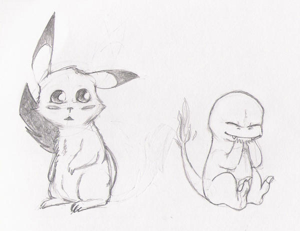 pikachu and charmander by Laufey-son on DeviantArt