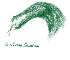 Wireframe Saurian