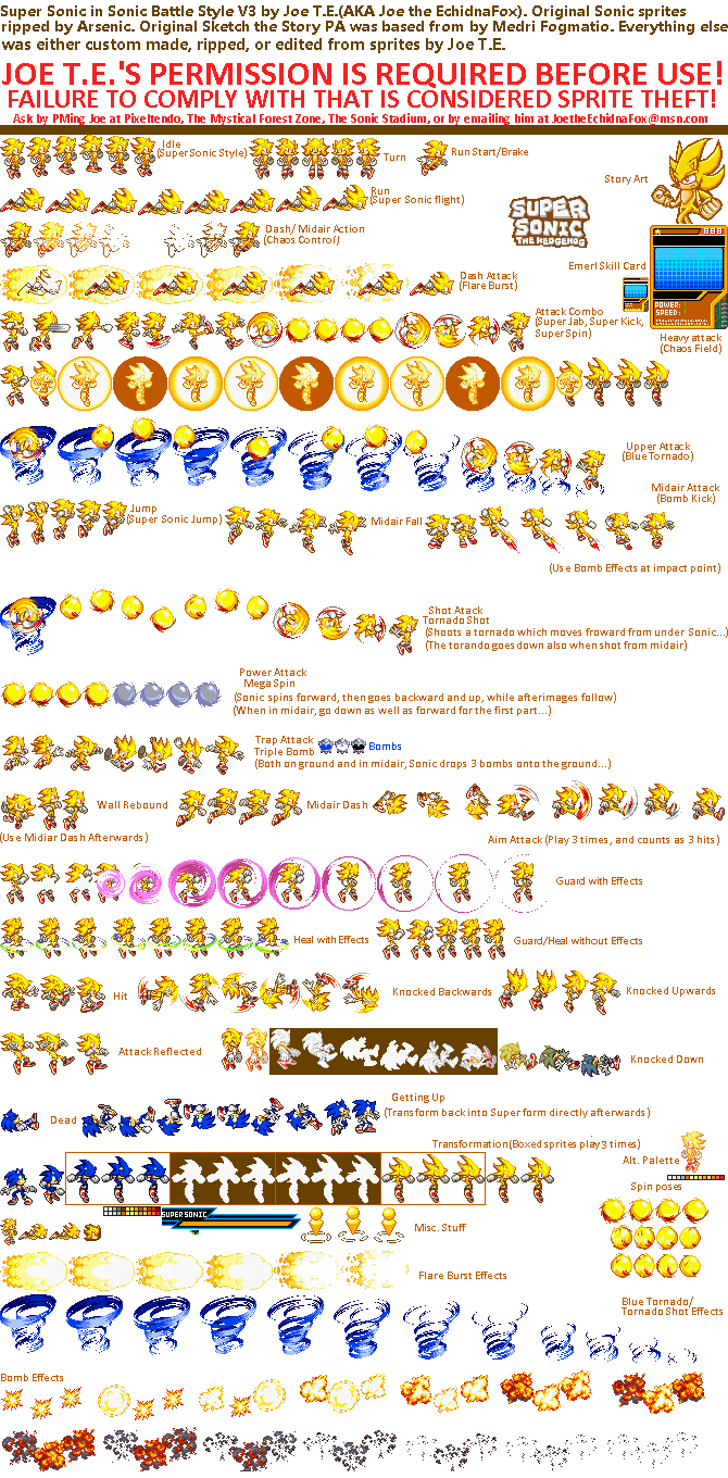 Super Sonic Game Gear Sprites by ThomasTheHedgehog888 on DeviantArt