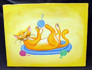 3D painting -Playful Kitty-