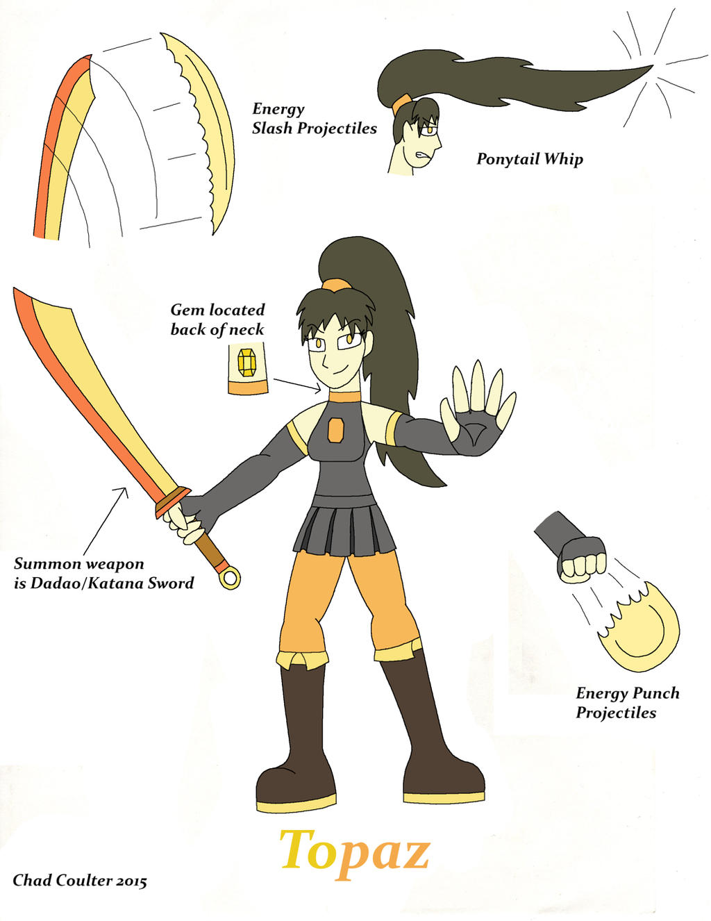 Steven Universe Gem OC Topaz Ver.2 by BaroqueWolfe on DeviantArt