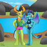 MLP FiM Swimwear: Thorax and Ember