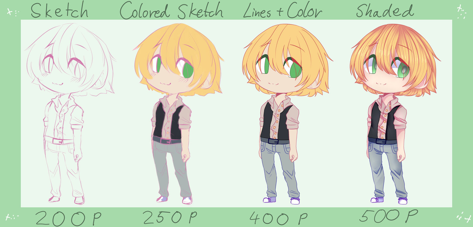 Position Paper Examples Chibi Human Chibi Commission Sheet (Closed) by ShiroMidorii on DeviantArt