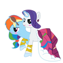(Request) Rarity x Rainbow Dash Conjoined