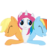 (Trade) Vocal x Rainbow x Applejack Conjoined