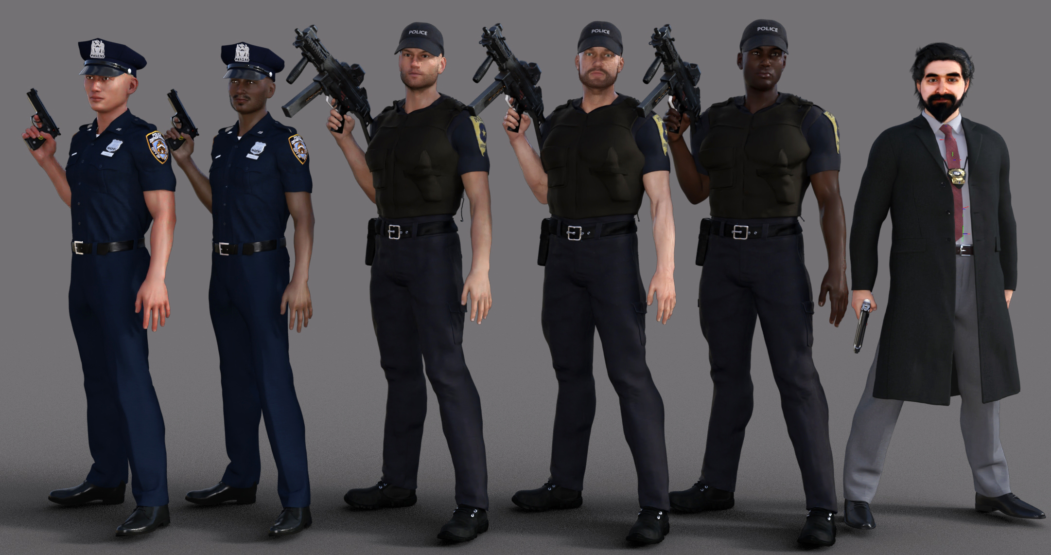 Deviantart Retro Cop Male cops by TLOT3DArt on DeviantArt