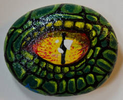 Dragon eye - Rock Painting