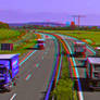 Traffic on the Autobahn ::: Anaglyph HDR 3D