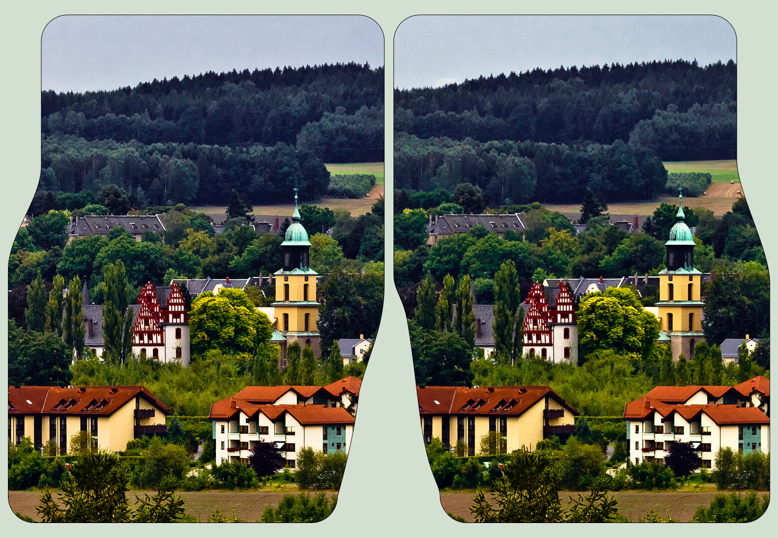 Castle of Netzschkau 3D ::: HDR Cross-Eye