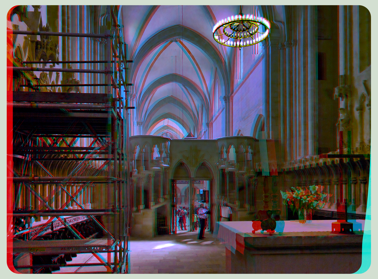 Inside the Cathedral Of Naumburg 3D :::: Anaglyph