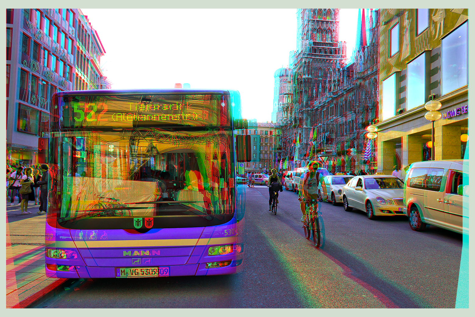 Public Transport of Munich 3D ::: HDR Anaglyph