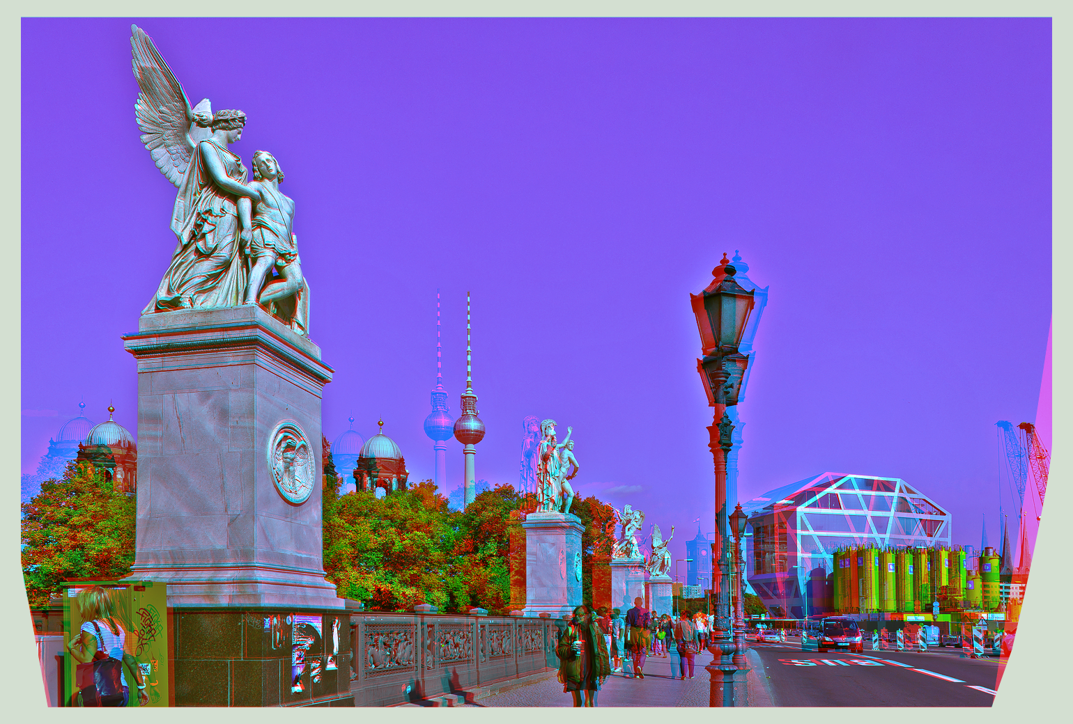 Berlin, Unter den Linden II ::: HDR Anaglyph 3D