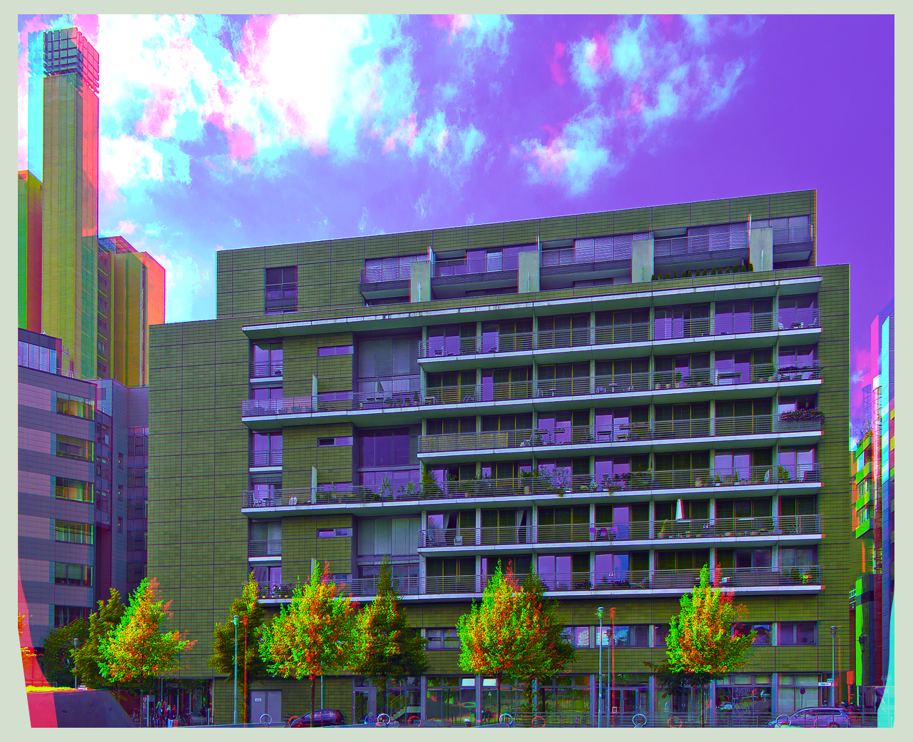 Berlin Potsdamer Platz II ::: HDR Anaglyph 3D