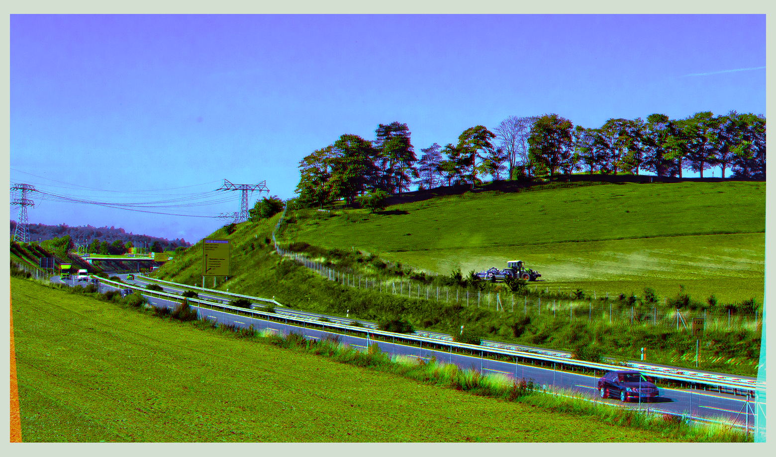 Nordharz-Autobahn B6 ::: DRi Anaglyph 3D