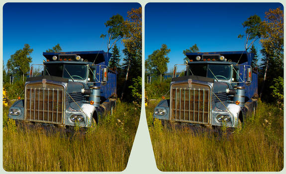 Abandoned Lorry 3D ::: HDR CrossEye Stereoscopy