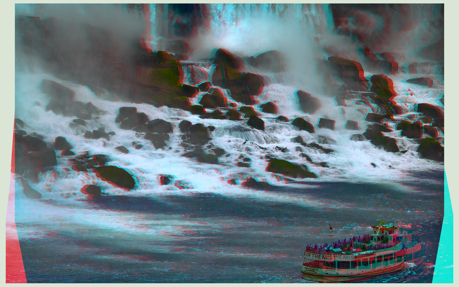 Niagara on the Falls 3-D :: HDR by Raw :: Anaglyph