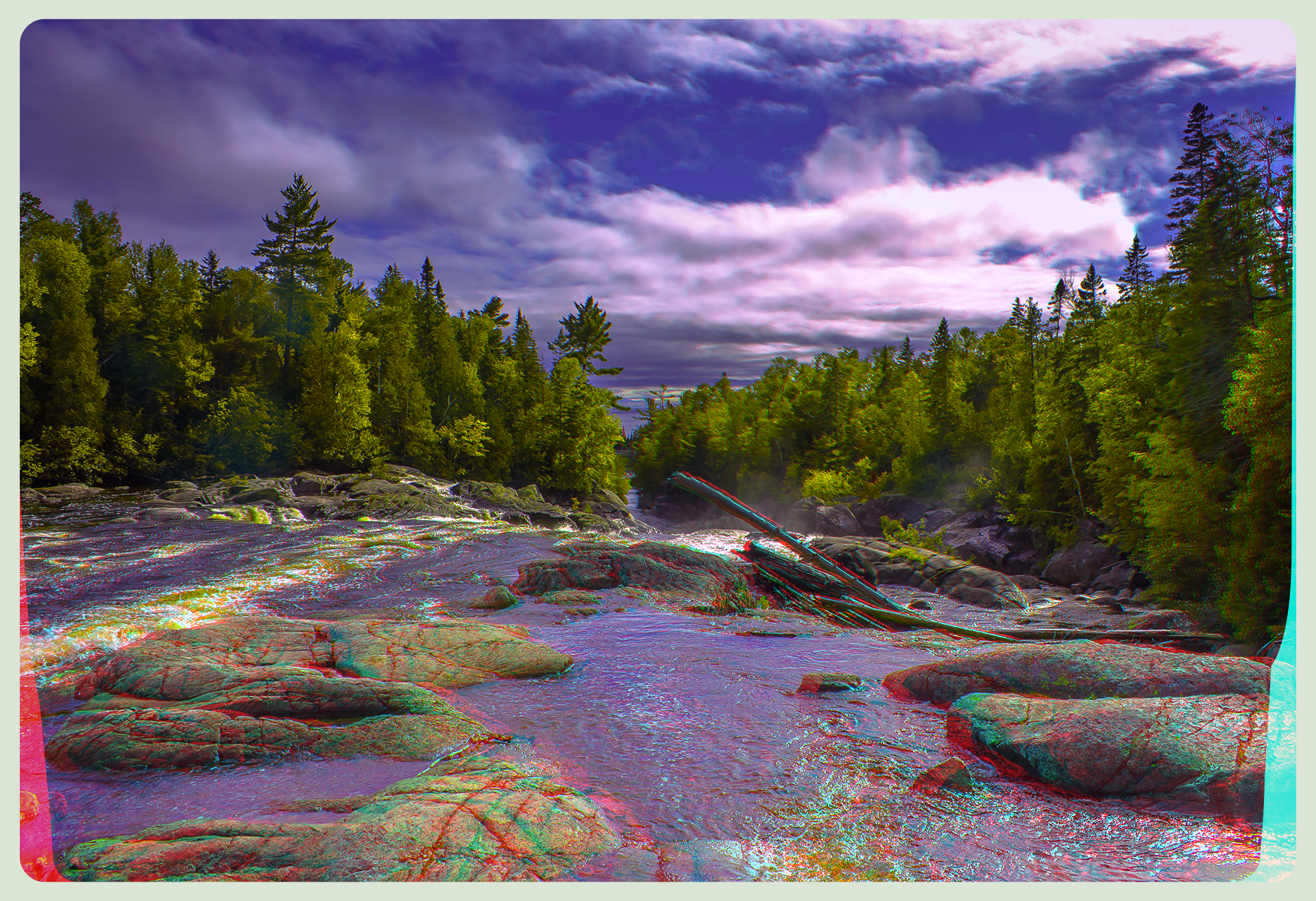 Pinguisibi / Sand River 3-D ::: HDR/Raw Anaglyph