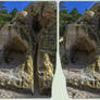 Sand Caves @ Heers 3-D / Stereoscopy / CrossEye