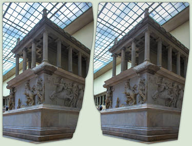 Pergamonaltar 3-D / CrossEye / Stereoscopy / HDRaw