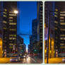Blue Hour in Toronto 3-D / CrossEye / Stereoscopy