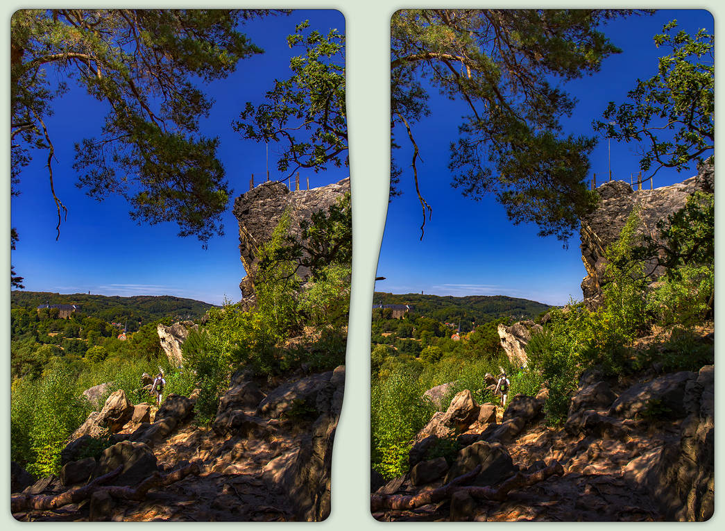 Grand Father s Rock 3 D CrossEye Stereoscopy By Stereotron 3D On Grand Father s Rock 3 D CrossEye Stereoscopy By Stereotron 3D On