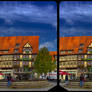 Quedlinburg architecture 3-D / CrossView / Stereo