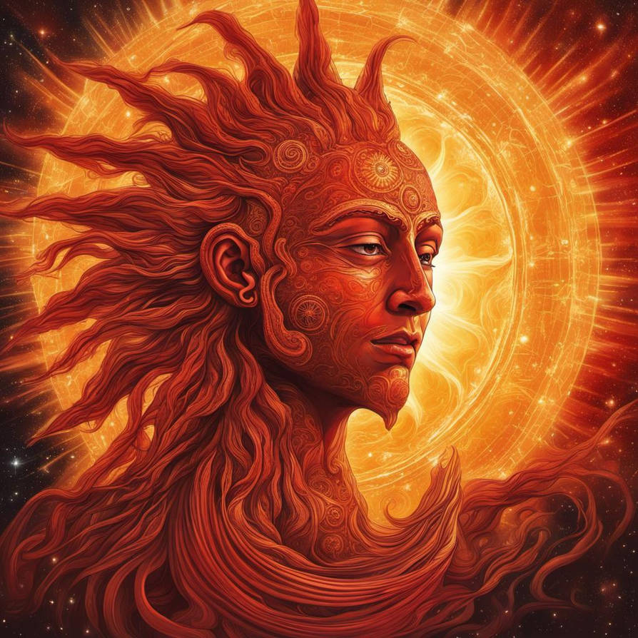 Single Color God The Big Red And Yellow And Orange God Sun Shining by terrabsamoht on ...