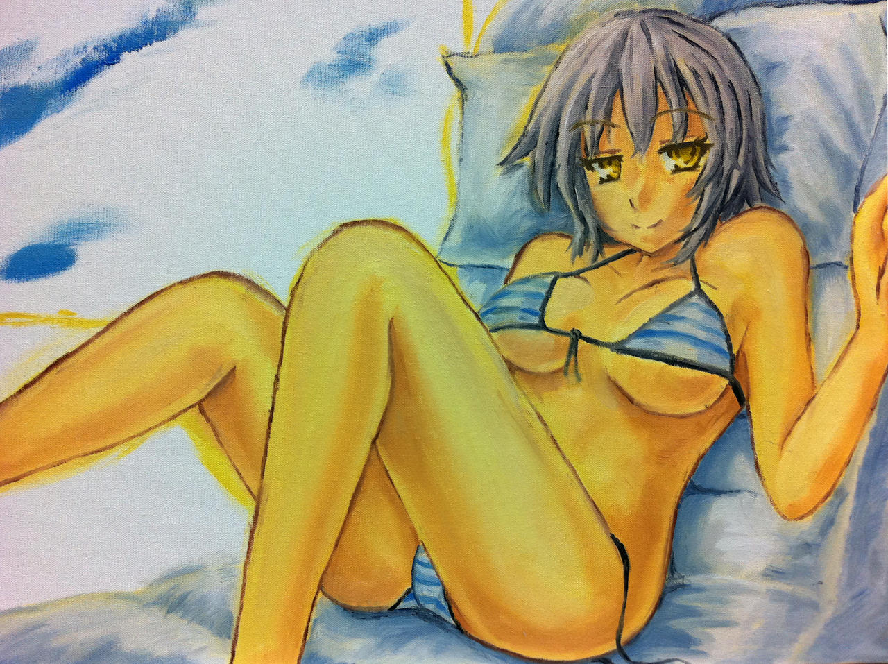 Yuki oil painting