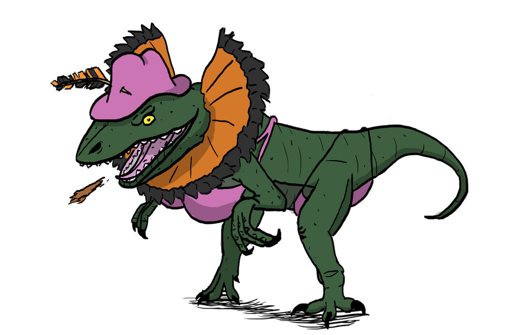 Swapped Lizard Jurrassic Park Gender swapped frill lizard by TheExisting on DeviantArt