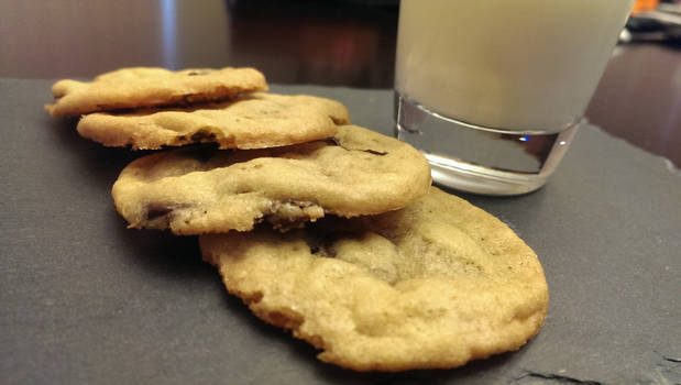 Chocolate Chip Cookies and Milk