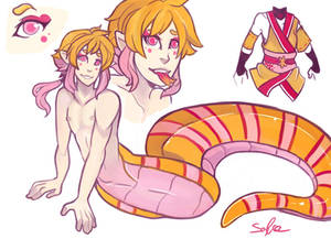 Gift - Orange and Pink Naga