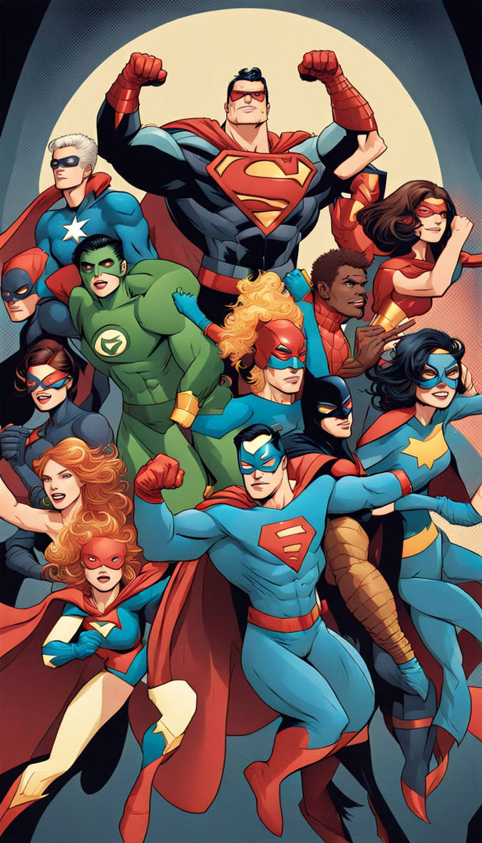 The superheroes of the fantasy normal world and pe