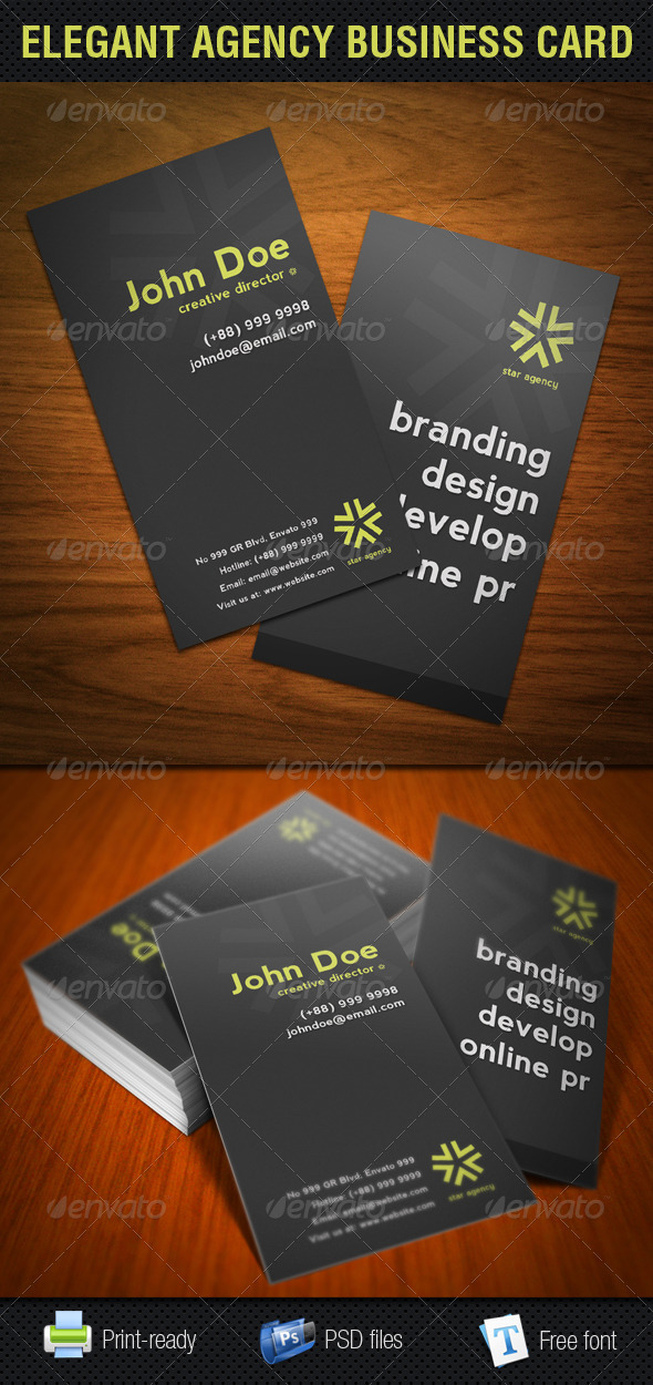 Elegant Agency Business Card