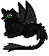 HTTYD Toothless Laying - Pixel