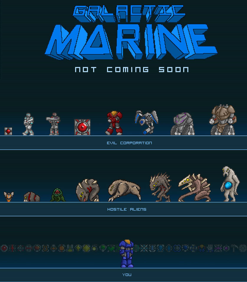 Galactic Marine Poster by BeholderKin