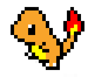 charmander pixel art by asterioxcomics on DeviantArt