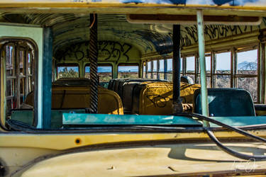 Inside Old Bus