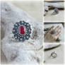 Ruby in Sterling Silver Lace