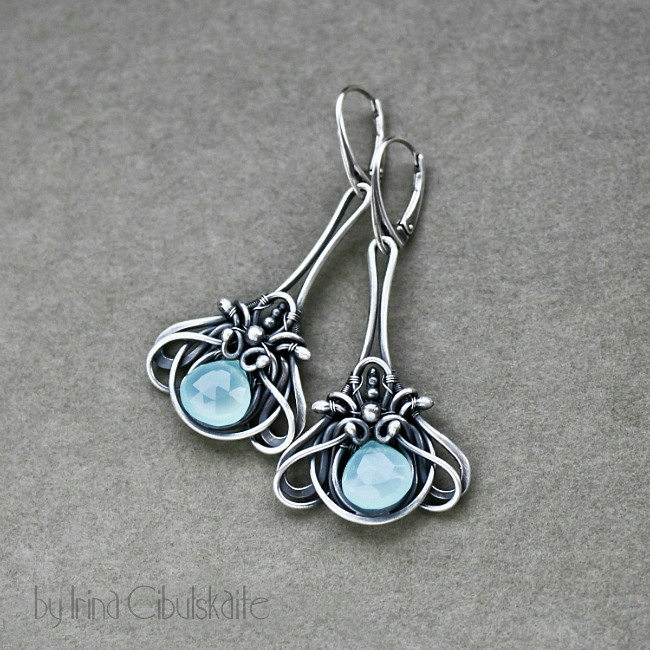 Aqua Earrings