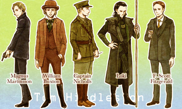 A variety of Tom Hiddleston