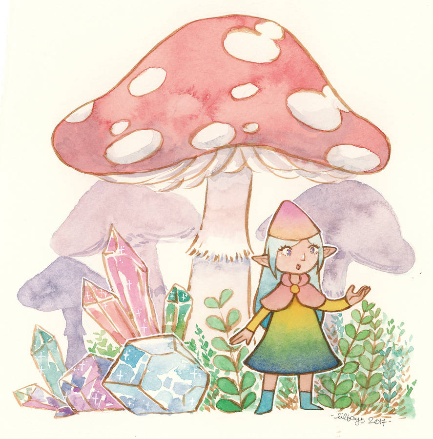 Mushroom Gnome by lilfayt on DeviantArt