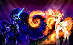 Nightmare Moon and Daybreaker