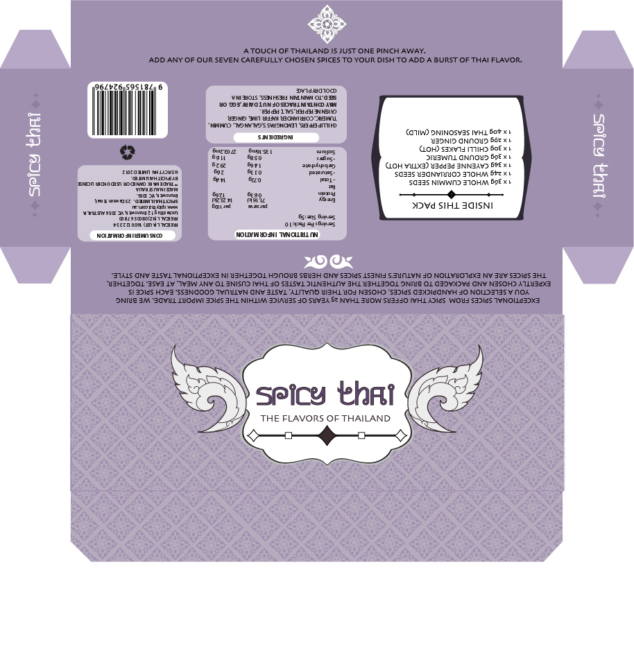 Spicy Thai Packaging Template